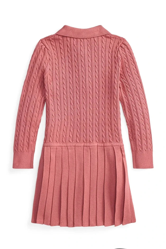 Vestido de algodón con pliegues Polo Ralph Lauren