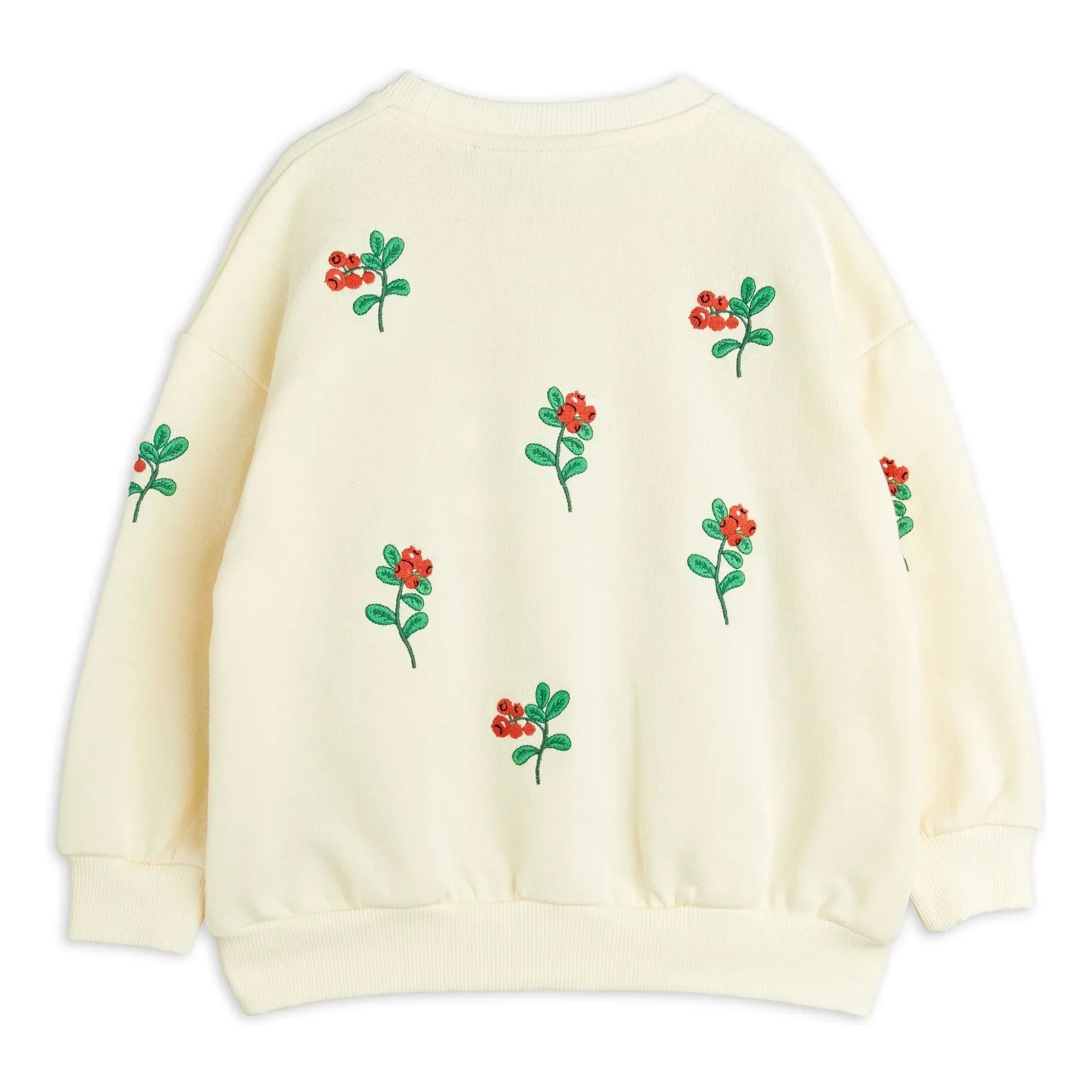 Mini Rodini - Sudadera de algodón orgánico con estampado floral | Crudo