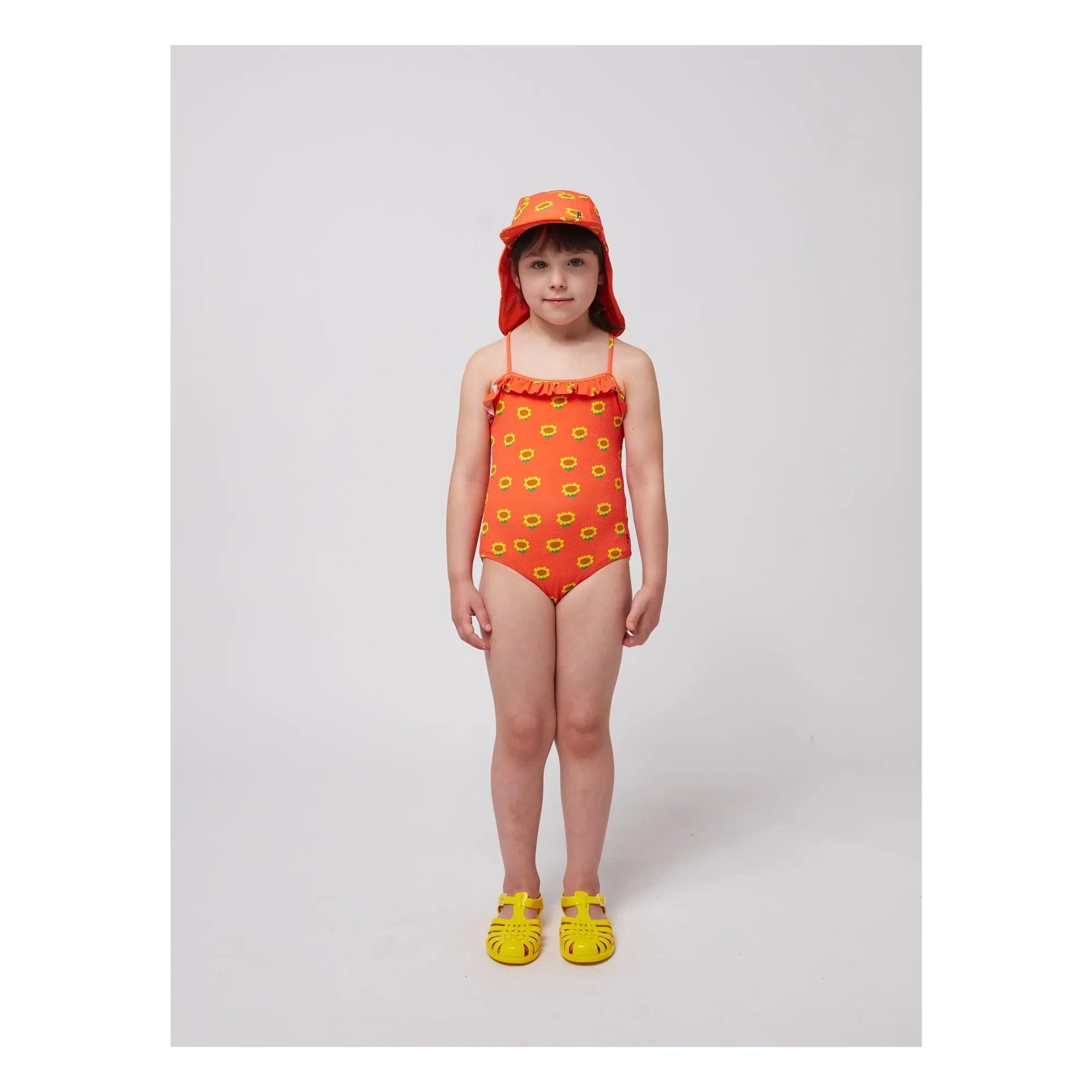Bobo Choses - Bañador Girasoles Fibras Recicladas | Rojo