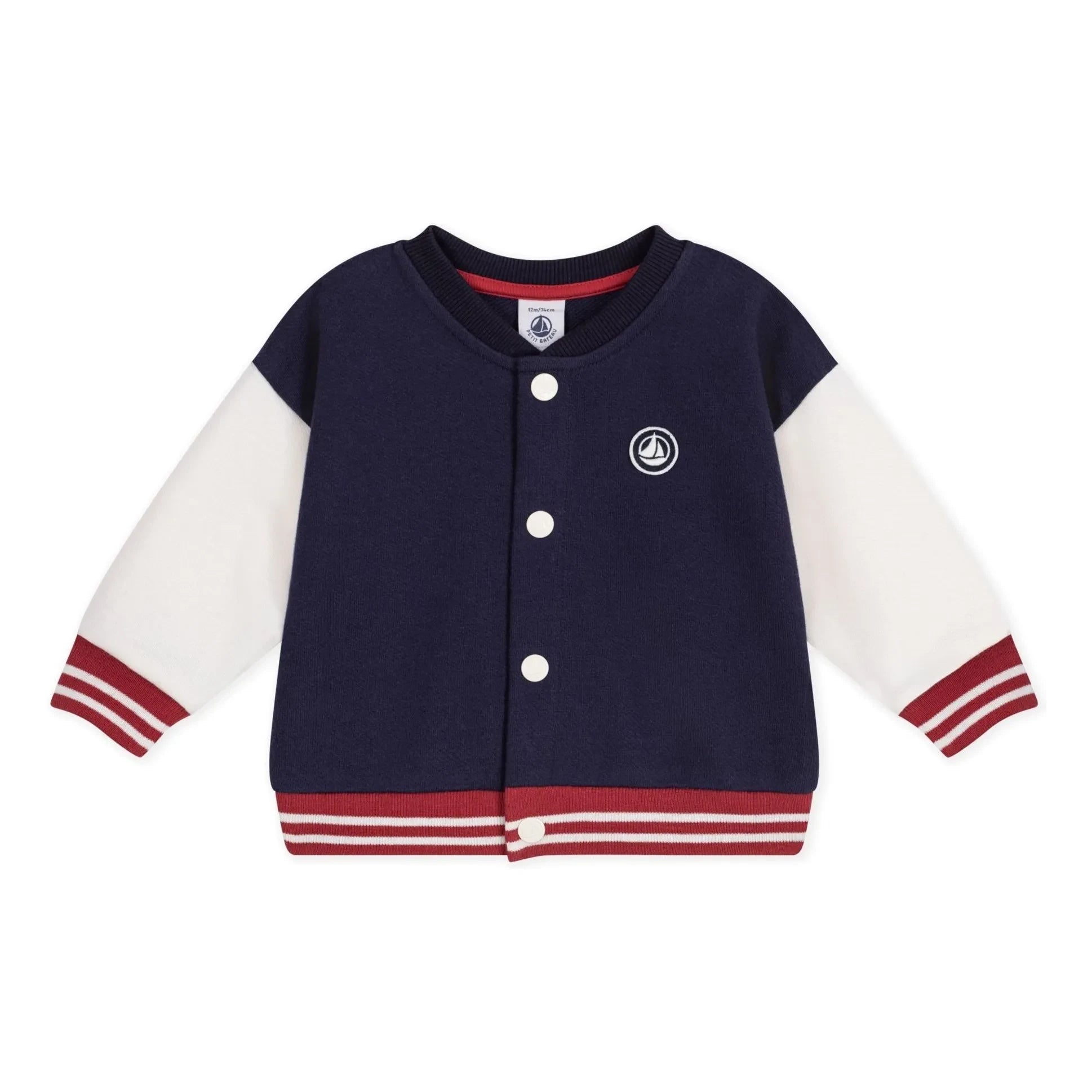 Petit Bateau - Chaqueta Teddy de Algodón Orgánico | Azul noche