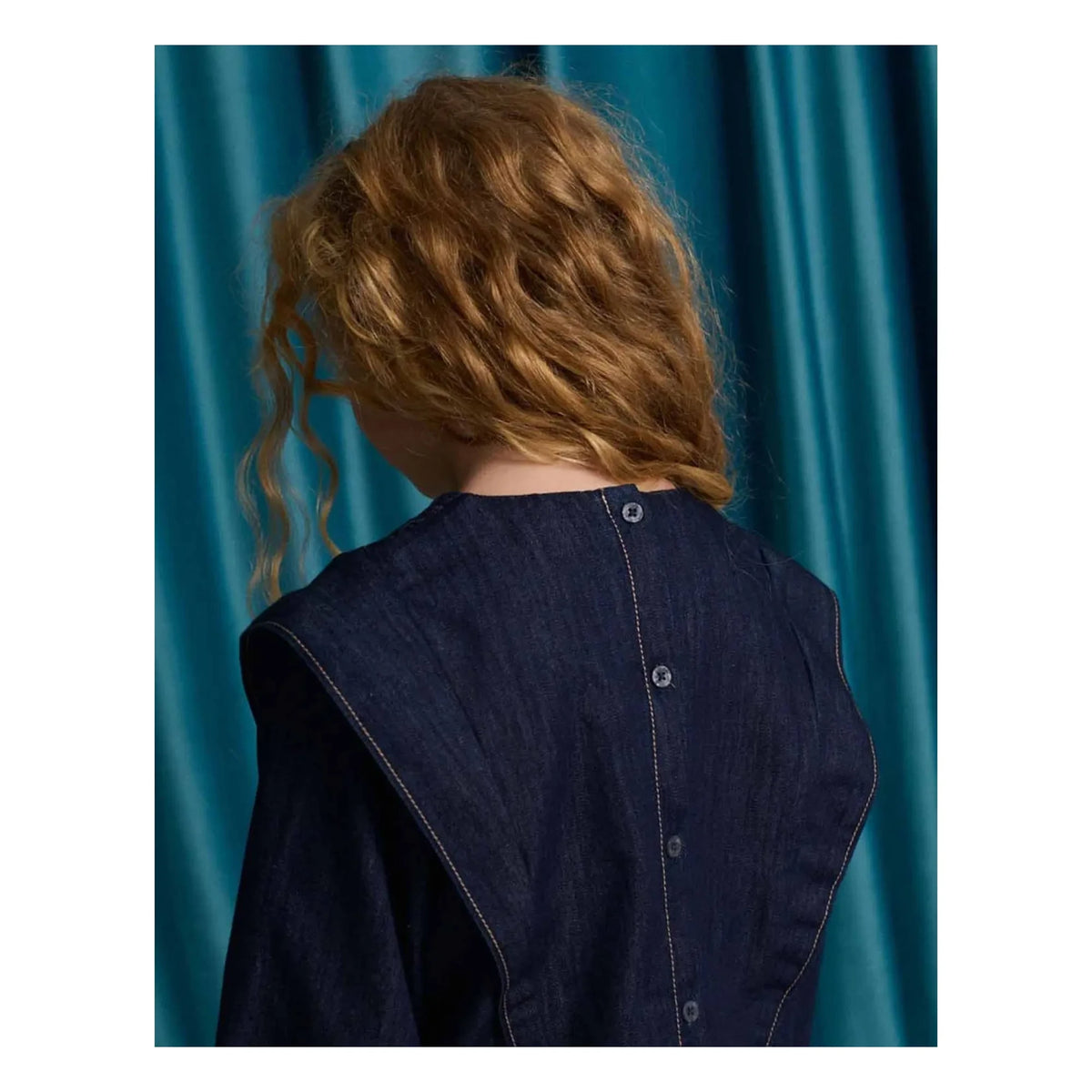 Gingersnaps - Blusa fruncida vaquera Flerida | Azul oscuro