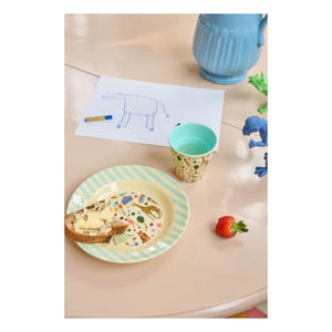 Rice - Plato de melamina para sopa Fun Fair | Azul