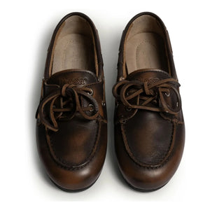 Posa - Zapatos náuticos de piel | Marrones