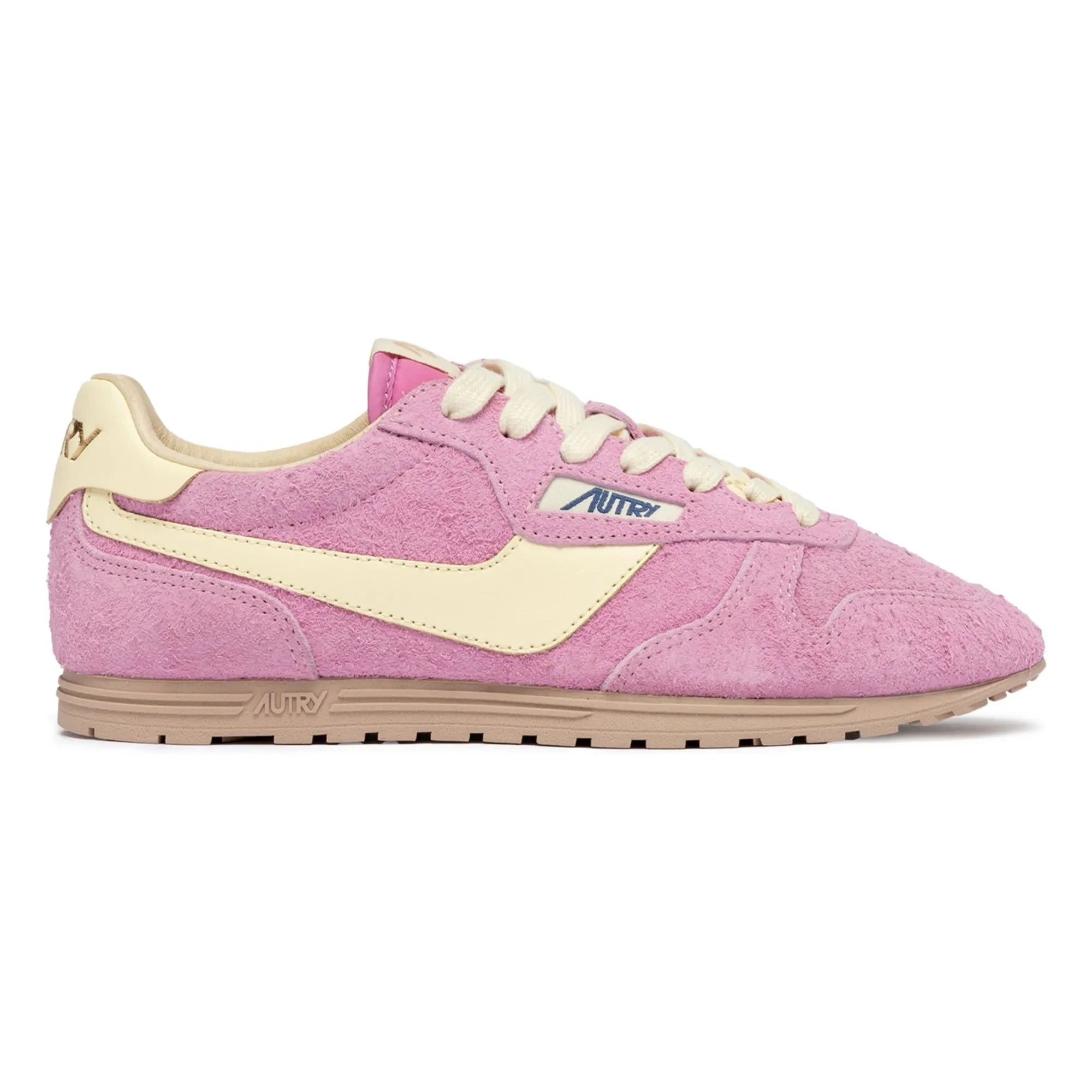 Autry - Zapatillas deportivas Windspin Low de ante y piel bicolor | Rosa
