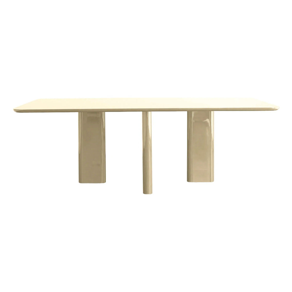 Gabrielle Paris - Mesa de comedor rectangular Joe | Crema