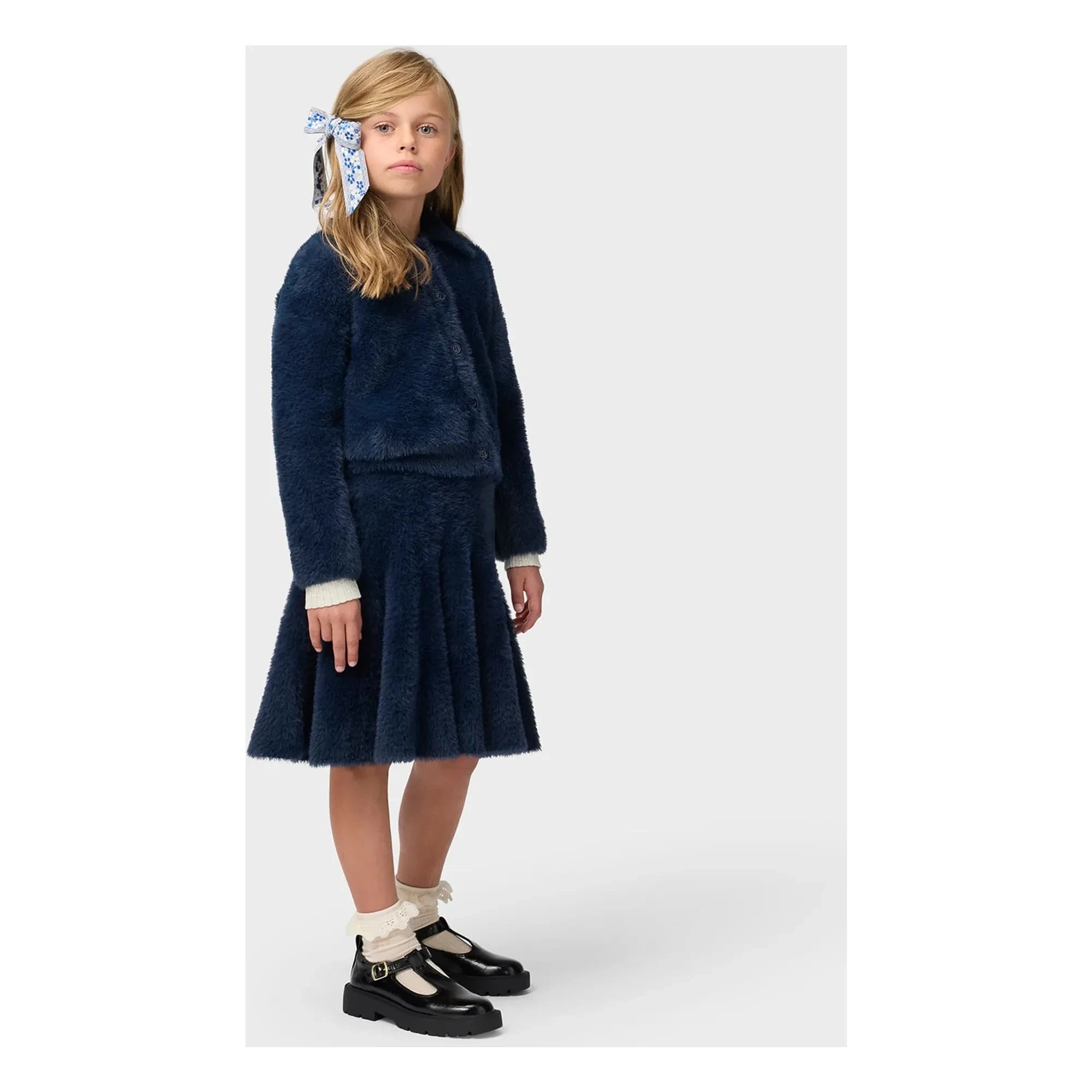Molo - Chaqueta de piel sintética Gwen | Azul noche