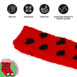 Legami - Calcetines Antideslizantes de Mariquita para Adultos - ¡Una Combinación Perfecta!