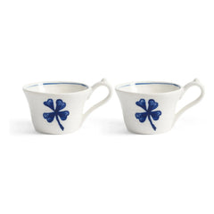 &Klevering - Tazas de porcelana Anouk - Juego de 2 | Azul
