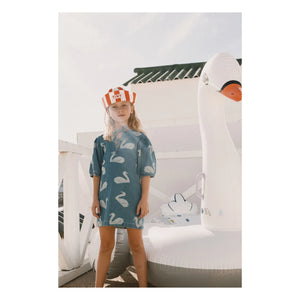 Tinycottons - Vestido Cisnes Vaqueros | Azul