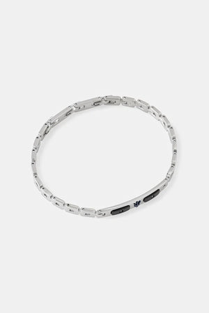 MASERATI pulsera de acero inoxidable para hombre con diamantes DIAMONDS