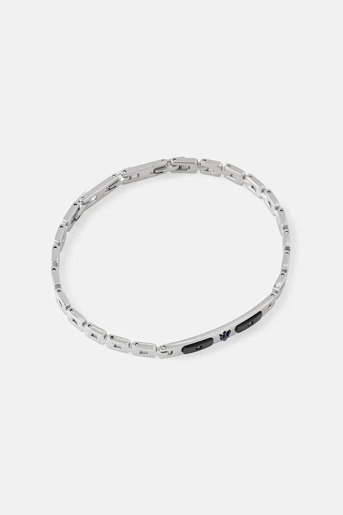 MASERATI pulsera de acero inoxidable para hombre con diamantes DIAMONDS