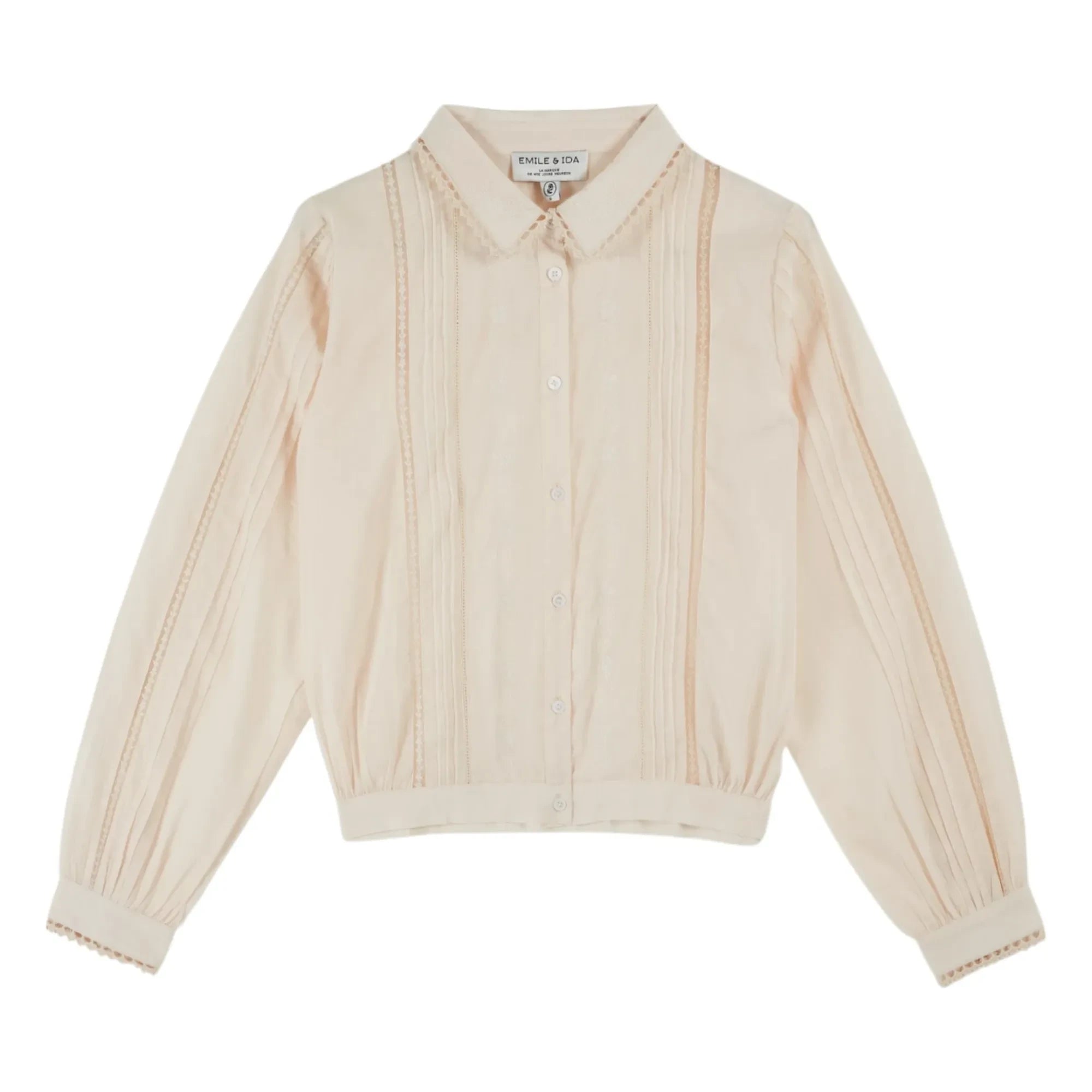 Emile et Ida - Blusa Vintage de Algodón | Crema