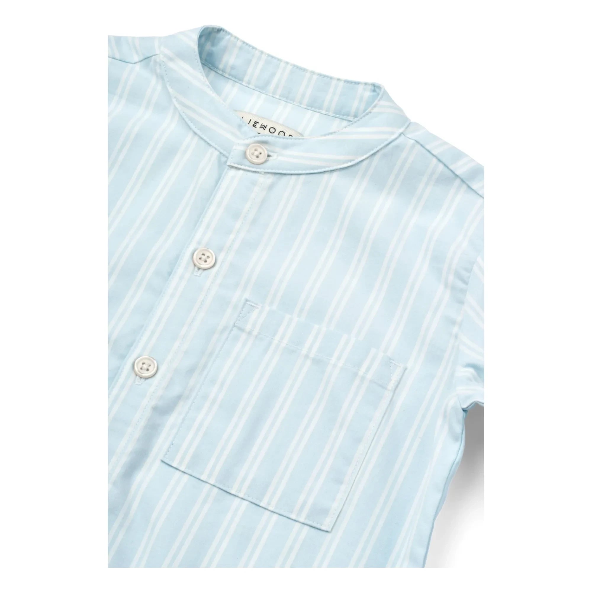 Liewood - Kurta Ashton Algodón orgánico | Azul claro