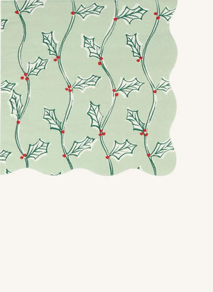 Meri Meri - Servilletas de Navidad con impresión de grandes bloques - Set de 16