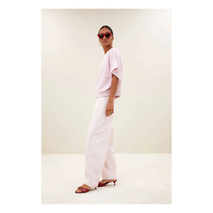 By Bar - Jeans de algodón orgánico Begum | Rosa pálido