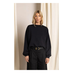 Sudadera de algodón orgánico Bria Smallable Woman | Negro