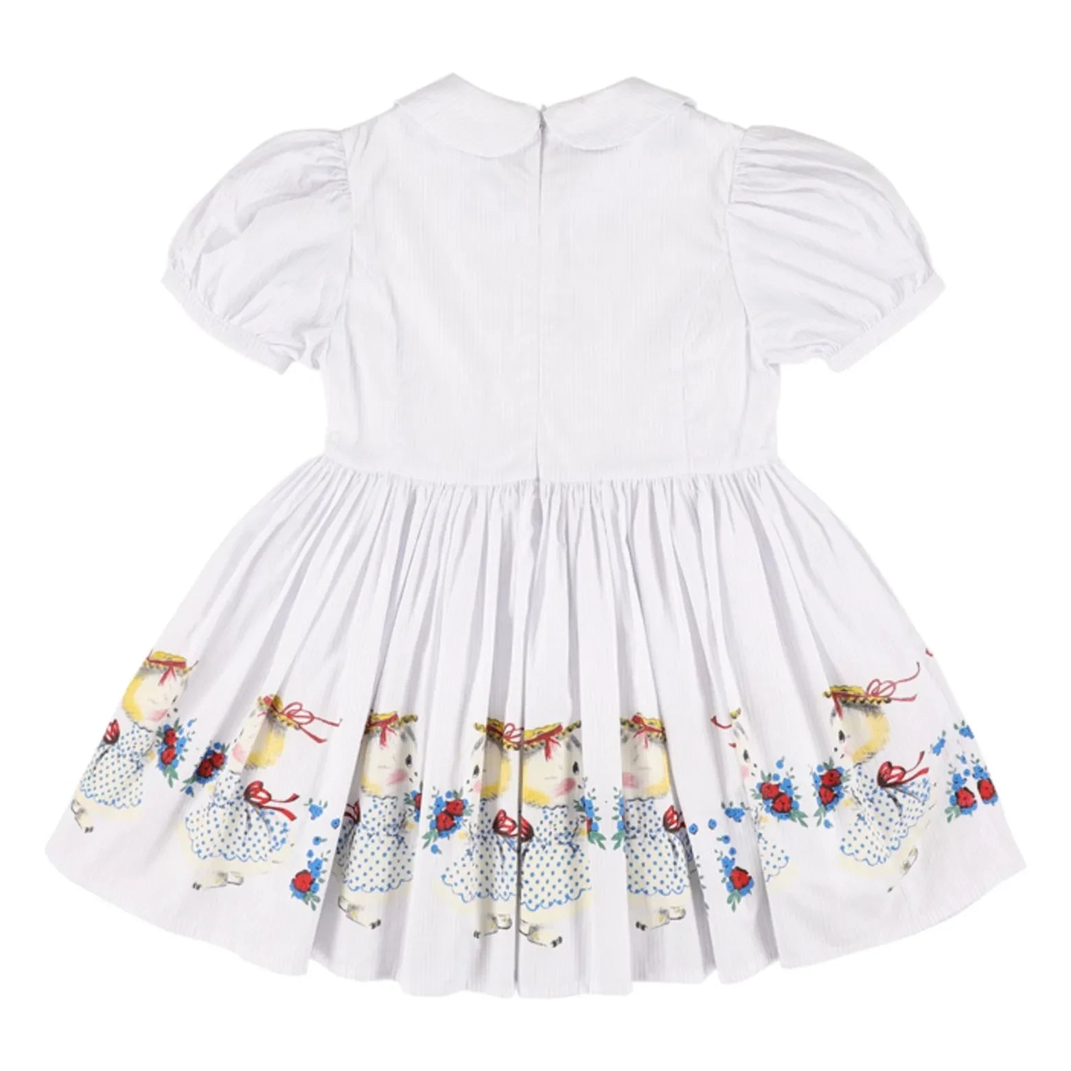Morley - Vestido Claudine Yaka de Rayas | Blanco