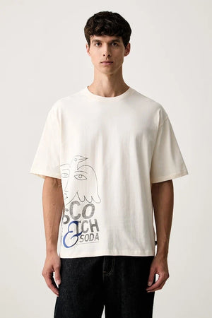 Camiseta de algodón para hombre Scotch & Soda