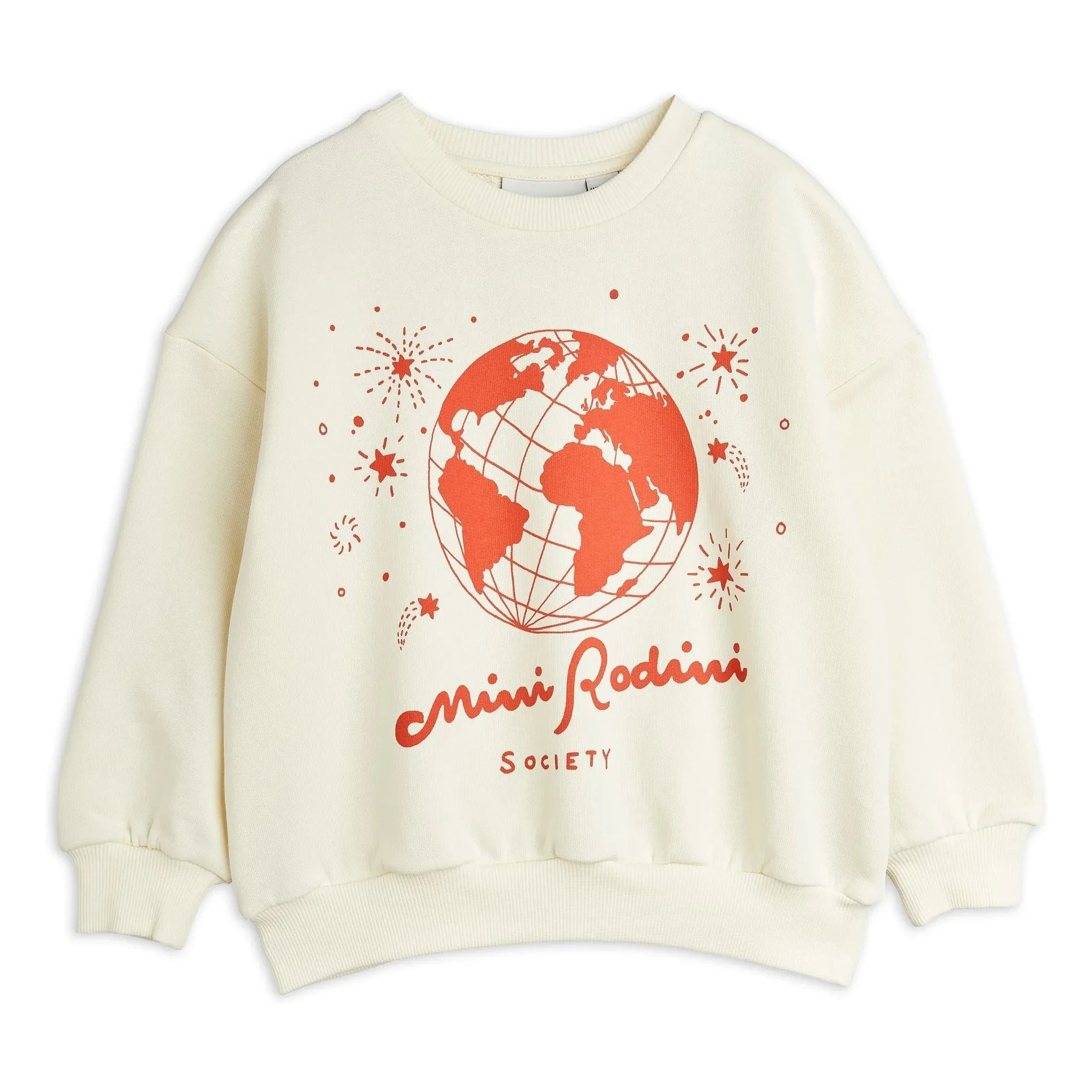 Mini Rodini - Sudadera Mini Rodini Society de algodón orgánico | Crudo