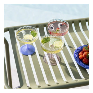 &Klevering - Vasos Twirl - Set de 2 | Rosa