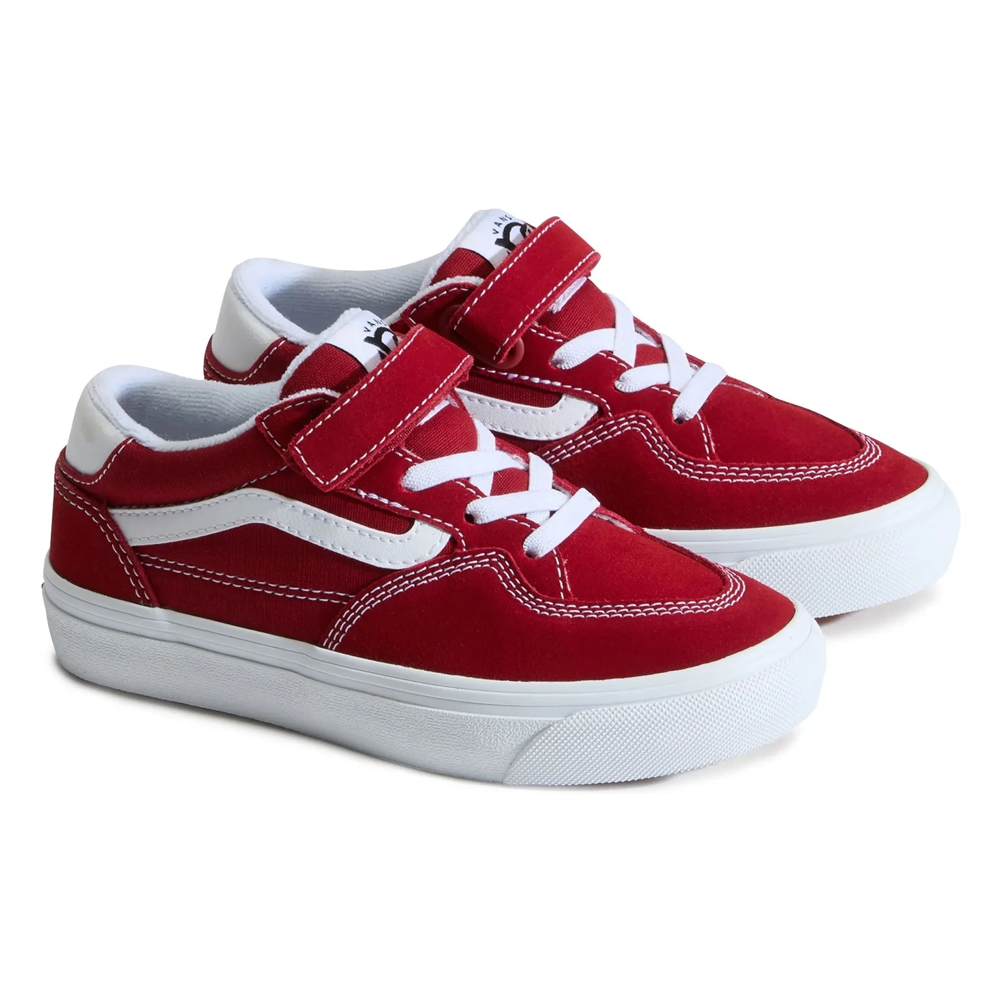 Vans - Çocuk Rowan Cırt Cırtlı Kaykay Spor Ayakkabısı | Kırmızı