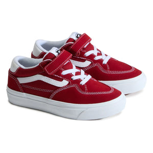 Vans - Çocuk Rowan Cırt Cırtlı Kaykay Spor Ayakkabısı | Kırmızı