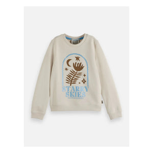 Scotch & Soda - Sudadera de algodón orgánico con estampado Starry Skies | Crudo