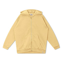 Matona - Sudadera con capucha y cremallera de algodón orgánico | Amarillo pálido