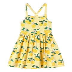 Tinycottons - Vestido naranja de algodón orgánico | Amarillo pálido