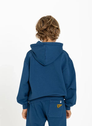 Hundred Pieces - Pat Freedom Sudadera Orgánica de Algodón | Gris azul