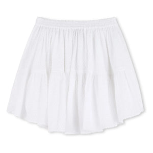 Zadig & Voltaire - Falda con volantes Dobby | Blanco