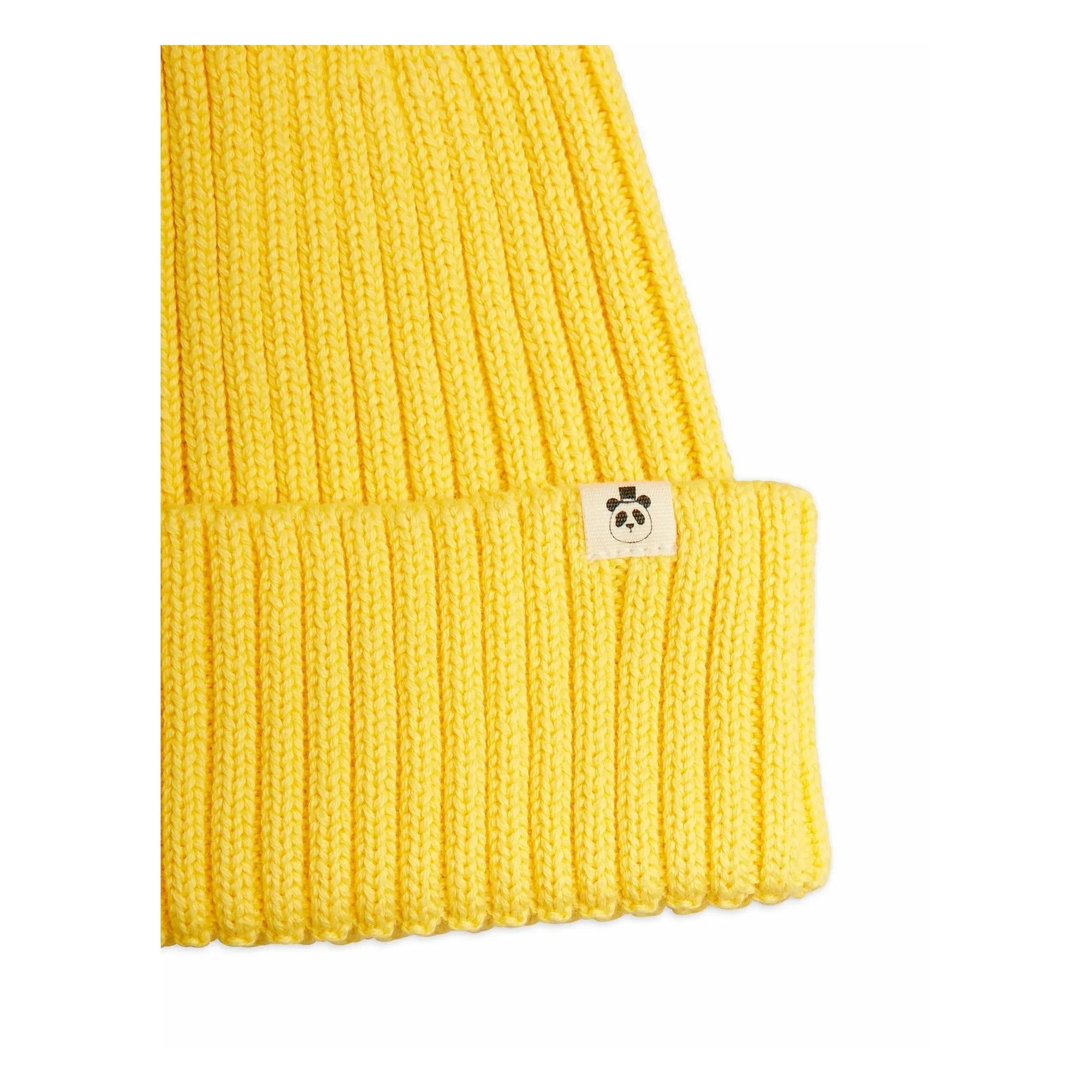 Mini Rodini - Gorro de punto de algodón orgánico | Amarillo