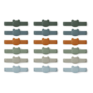 Liewood - Çok Amaçlı Klipsler - 18'li Set | Verdigris