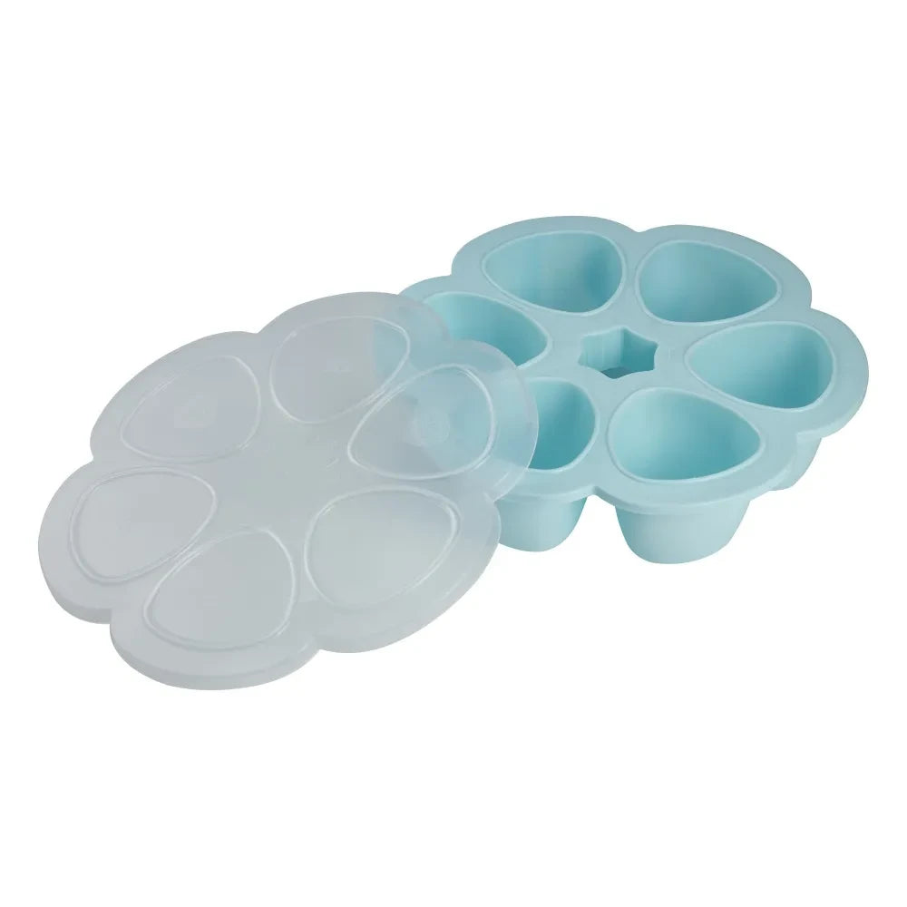 Béaba - Plato de silicona con compartimentos 6x150 ml | Turquesa