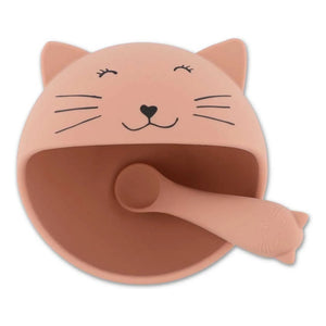 Trixie - Set de comida para bebé Sra. Gata | Rosa