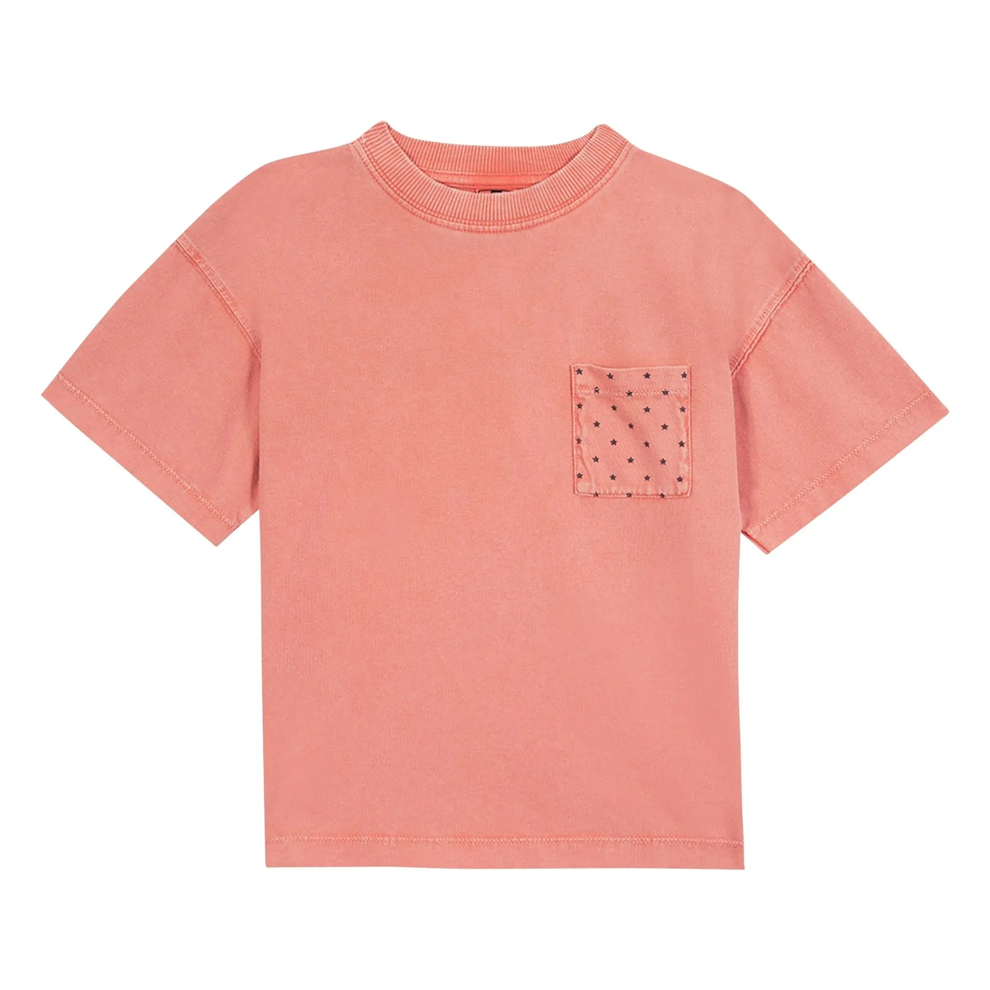 Bonton - Camiseta con bolsillo estampado de estrella Nixon | Rosa