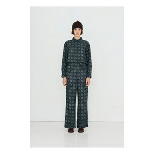 The Tiny Big Sister - Pantalones con estampado floral | Azul