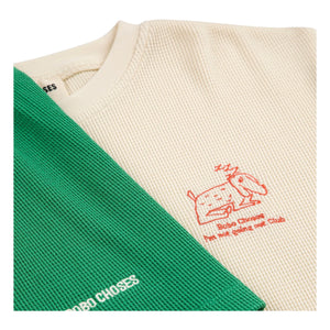 Bobo Choses - Conjunto de camiseta y pantalón corto de perro de algodón orgánico | Crudo