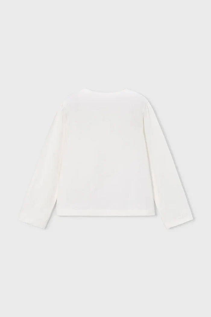 Blusa de manga larga de algodón para niños Mayoral