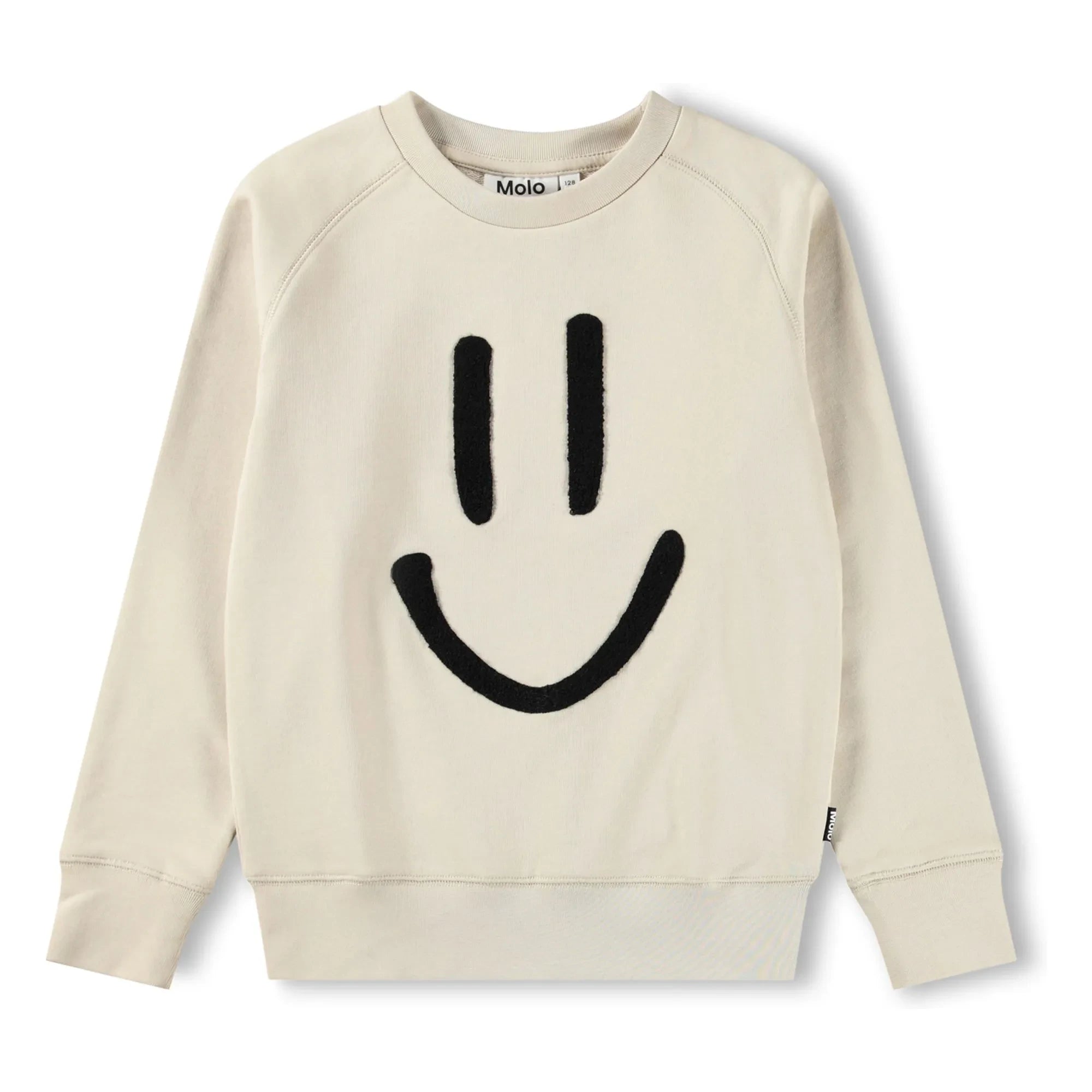 Molo - Sudadera de algodón orgánico Mike Smile | Crudo