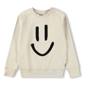Molo - Sudadera de algodón orgánico Mike Smile | Crudo