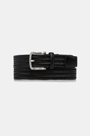 Cinturón trenzado de cuero para hombre Barbour