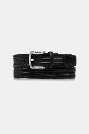 Cinturón trenzado de cuero para hombre Barbour