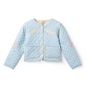 Copenhagen Colors - Chaqueta Guateada Bordada de Algodón Orgánico | Azul Claro