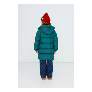 Tinycottons - Tartan Şişme Mont | Yeşil