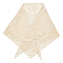 Becksöndergaard - Pañuelo Triangular de Algodón Croflora | Crema