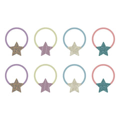 Mimi & Lula - Set de 8 Mini Scrunchies Stellina | Azul