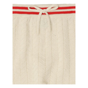 FUB - Pantalones zigzag de lana merino | Crudo