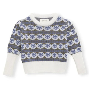 birinit - Julieta jersey de lana merina | Azul
