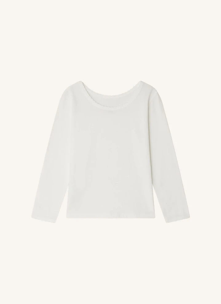 Bonpoint - Camiseta de algodón orgánico Jibou Jersey | Blanco